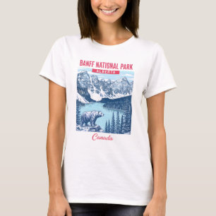 Camiseta Parque Nacional Banff Alberta Canadá Cute Pastel