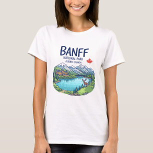 Camiseta Parque Nacional Banff Alberta Paisaje Bonito