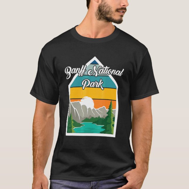 Camiseta Parque nacional Banff Canadá Camping natural Alber (Anverso)
