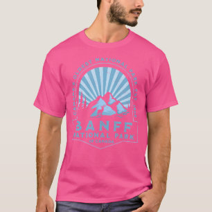 Camiseta Parque Nacional Banff De Canadá Senderismo Retro V