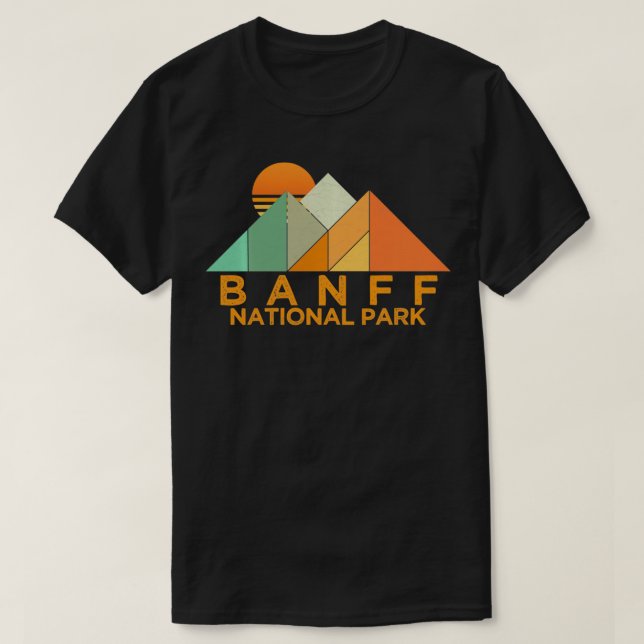 Camiseta Parque nacional Banff de Vintage (Diseño del anverso)