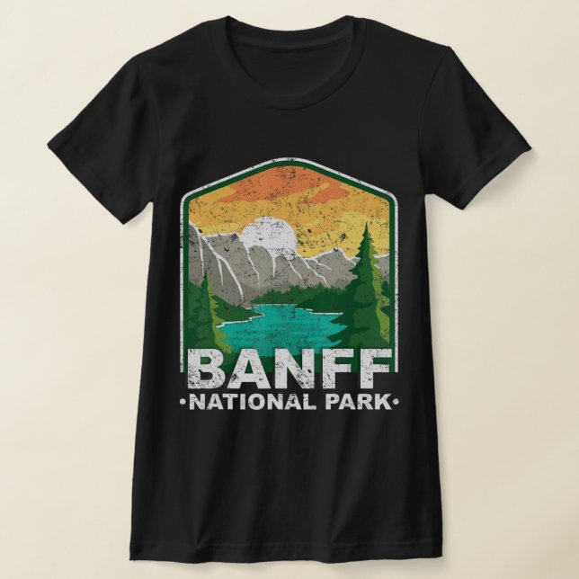 Camiseta Parque nacional Banff Lago Louise Canada Vintage (Distribución)