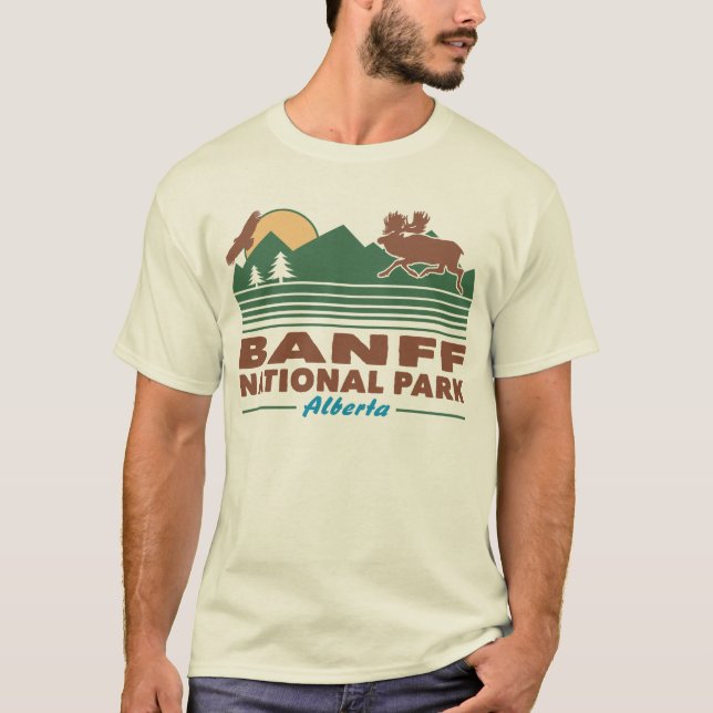 Camiseta Parque nacional Banff Moose (Anverso)