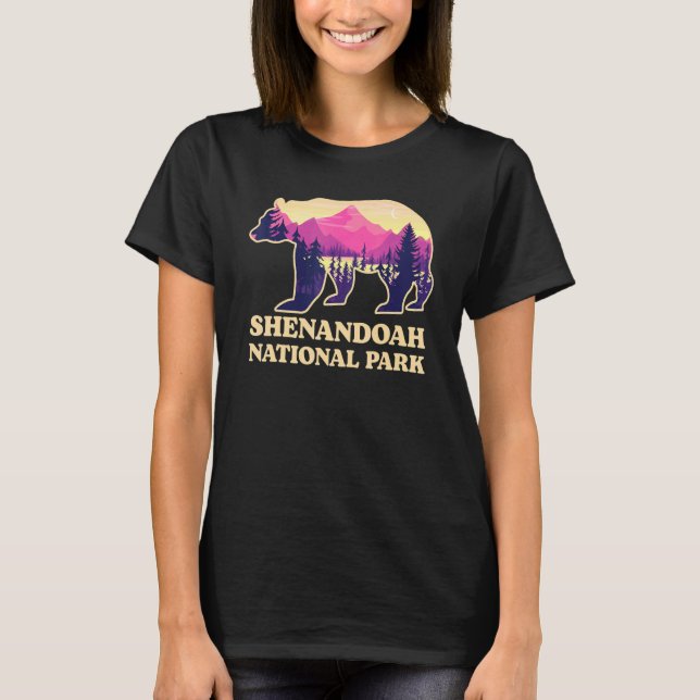 Camiseta Parque nacional Bear Shenandoah Virginia Hiking So (Anverso)