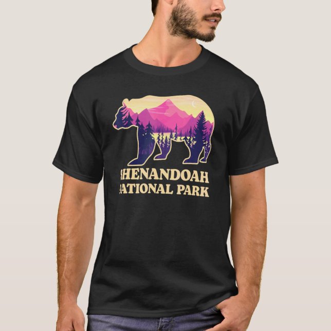 Camiseta Parque nacional Bear Shenandoah Virginia Hiking So (Anverso)