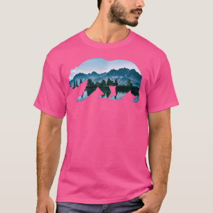 Camiseta Parque nacional Bear Vintage Montañas de Vida Silv
