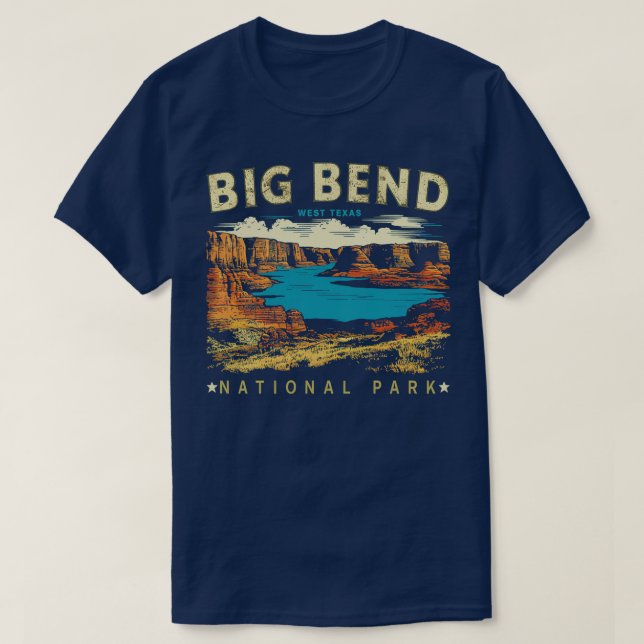Camiseta Parque nacional Big Bend (Diseño del anverso)