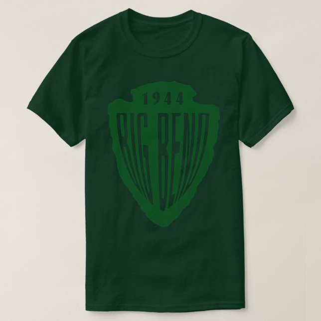 Camiseta Parque nacional Big Bend Arrowhead Green (Diseño del anverso)