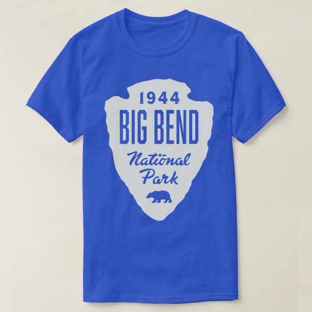 Camiseta Parque nacional Big Bend Bear Arrowhead Tan (Diseño del anverso)