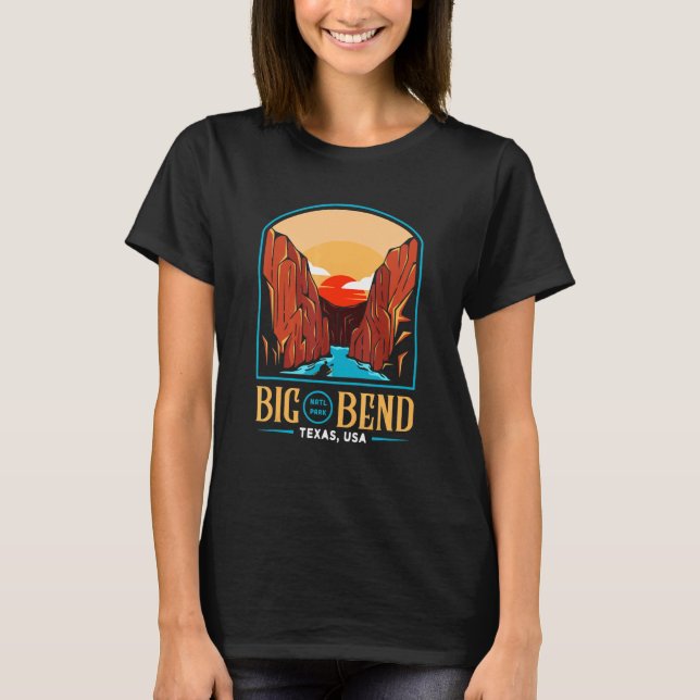 Camiseta Parque nacional Big Bend Brewster Texas US (Anverso)