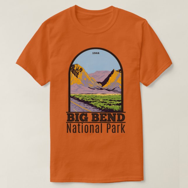 Camiseta Parque nacional Big Bend Chisos Mountain 1 (Diseño del anverso)