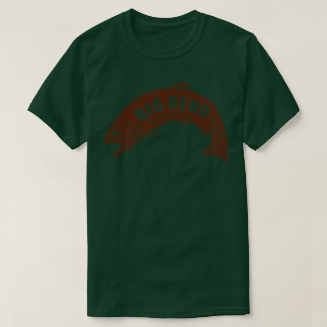 Camiseta Parque nacional Big Bend Fish Brown (Diseño del anverso)