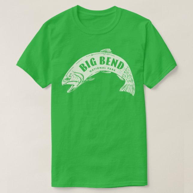 Camiseta Parque nacional Big Bend Fish Tan (Diseño del anverso)