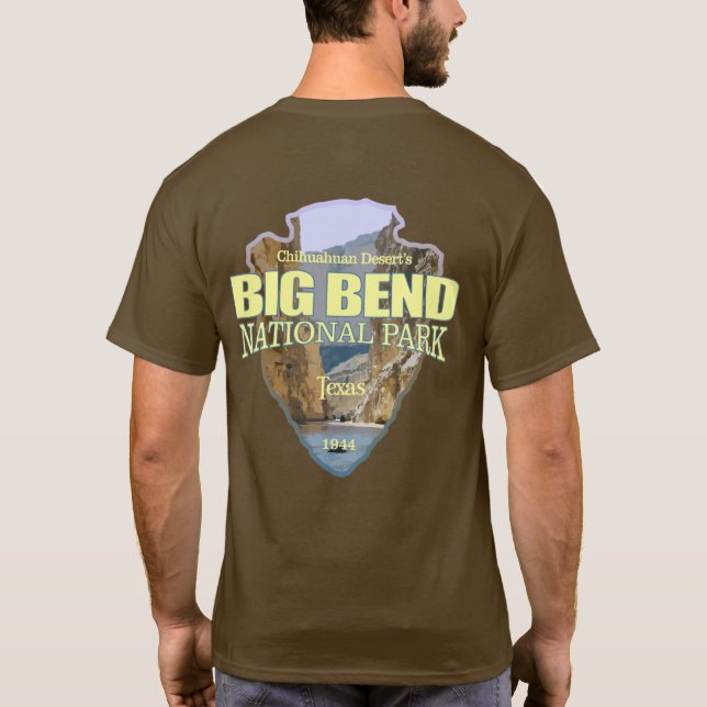 Camiseta Parque nacional Big Bend (punta de flecha) (Reverso)