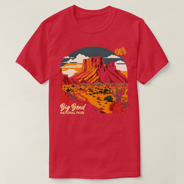 Camiseta Parque nacional Big Bend Texas (Diseño del anverso)