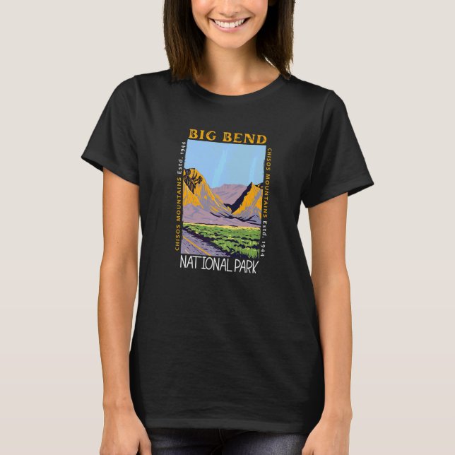 Camiseta Parque nacional Big Bend Texas Chisos Mountains Vi (Anverso)