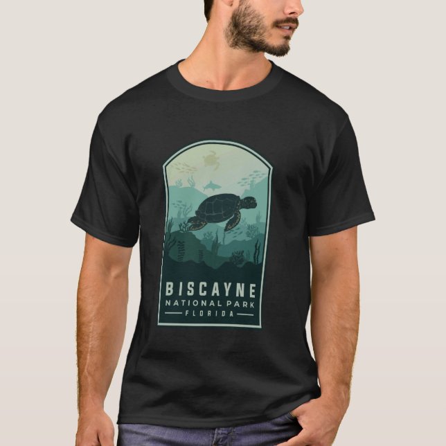 Camiseta Parque Nacional Biscayne Florida (Anverso)