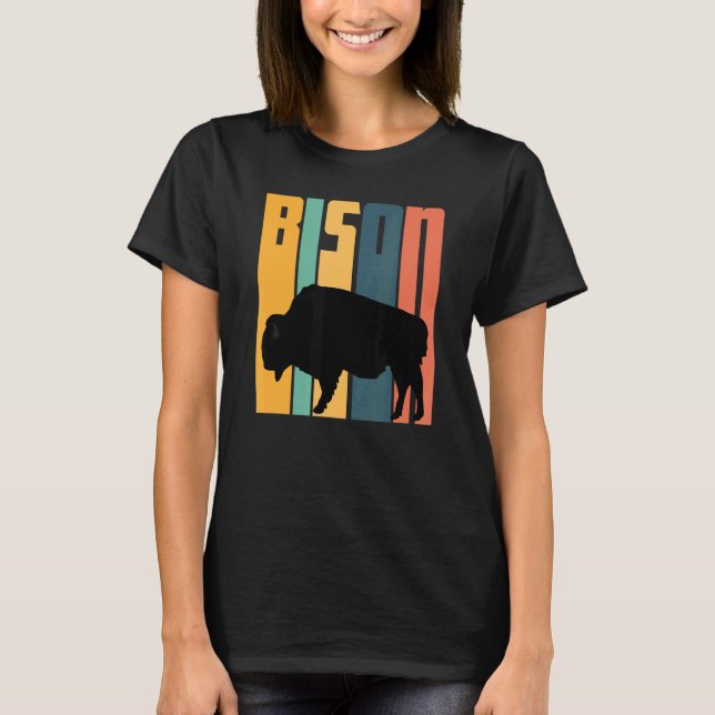 Camiseta Parque nacional Bison Bison Fluffy Cows Bison Buff (Anverso)