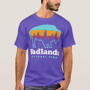 Camiseta Parque nacional Bison Retro South Dakota