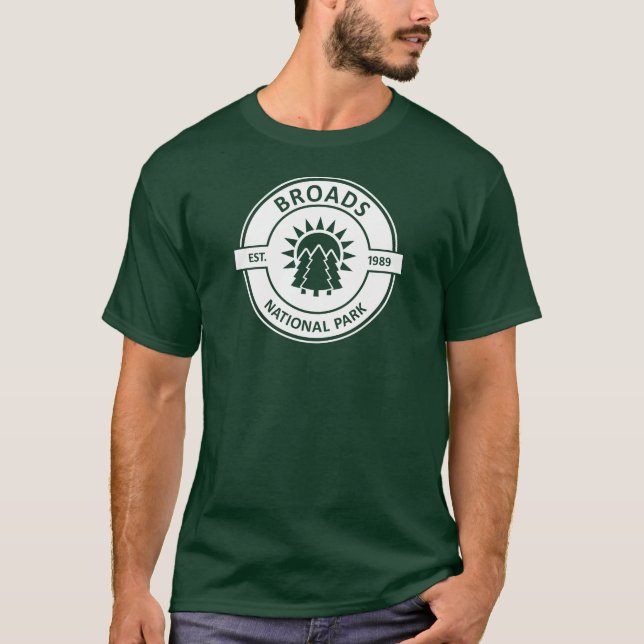 Camiseta Parque nacional Broads Árboles solares (Anverso)