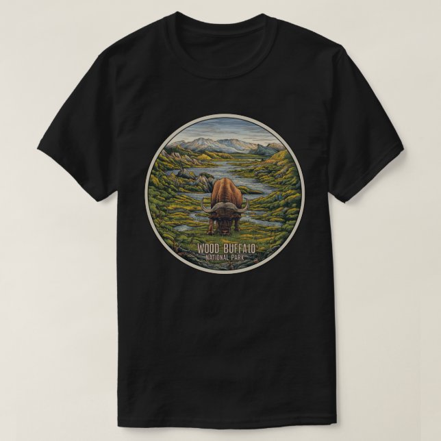Camiseta Parque nacional Búfalo de Madera (Diseño del anverso)
