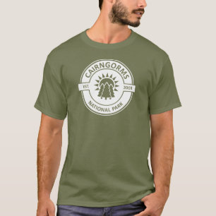 Camiseta Parque nacional Cairngorms Árboles solares de Esco