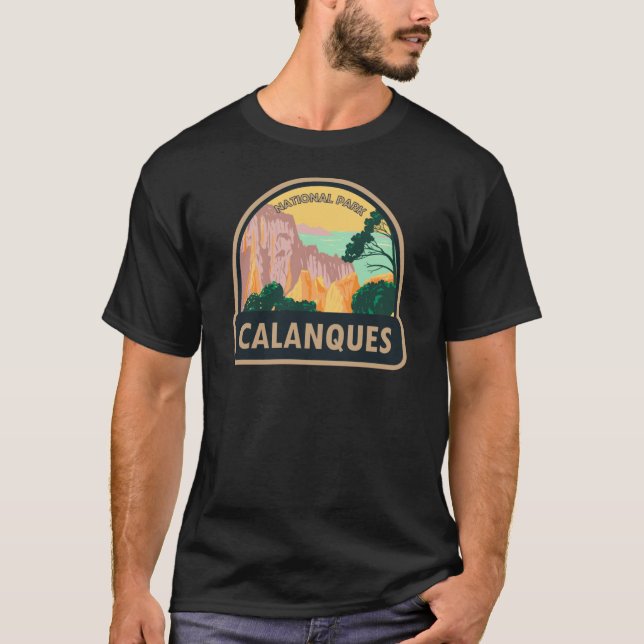 Camiseta Parque nacional Calanques Francia Vintage (Anverso)