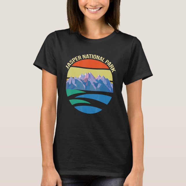 Camiseta Parque Nacional Canadá Jasper Alberta Souvenir Ice (Anverso)