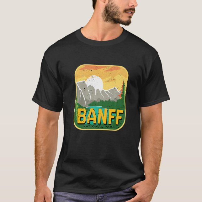 Camiseta Parque nacional Canadá Montaña Banff Camping Banff (Anverso)