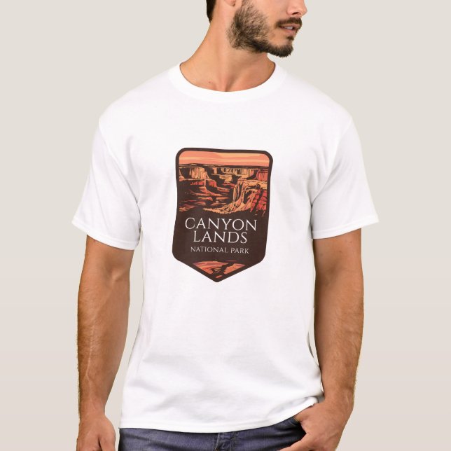 Camiseta Parque nacional Canyonlands Emblem Sunset (Anverso)