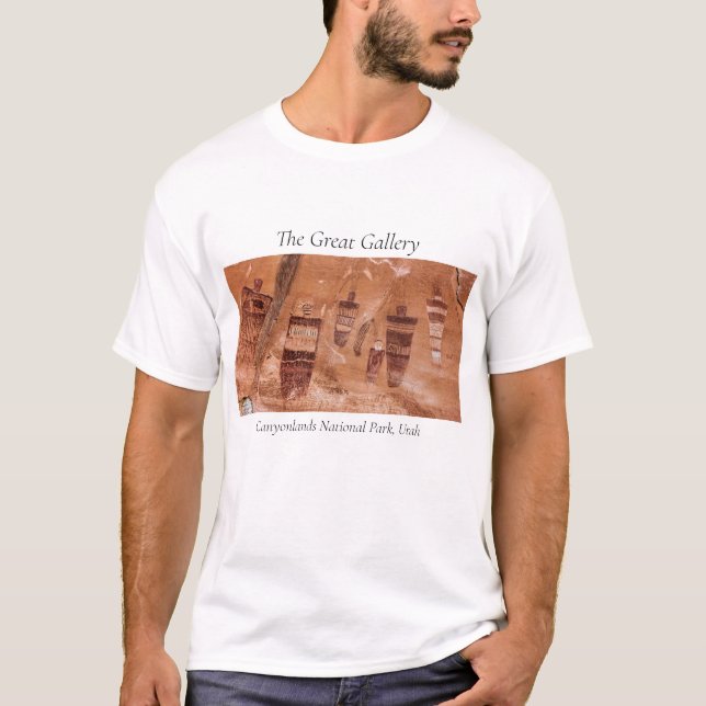 Camiseta Parque nacional Canyonlands Gran galería de arte R (Anverso)