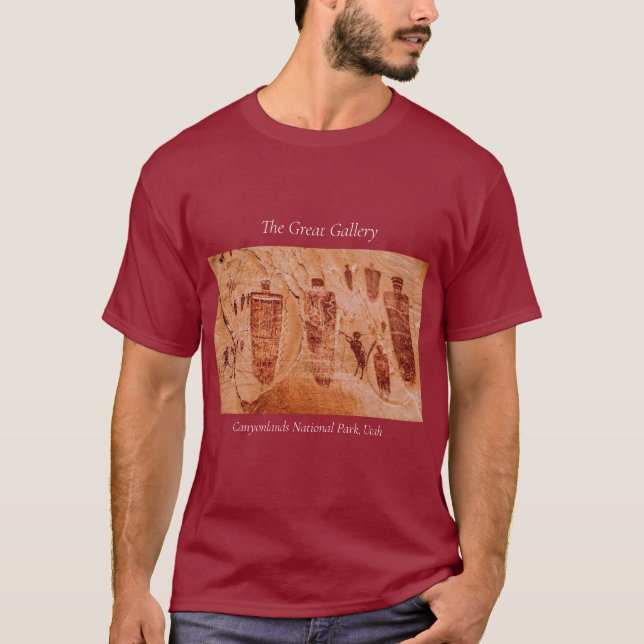 Camiseta Parque nacional Canyonlands Gran galería de arte R (Anverso)