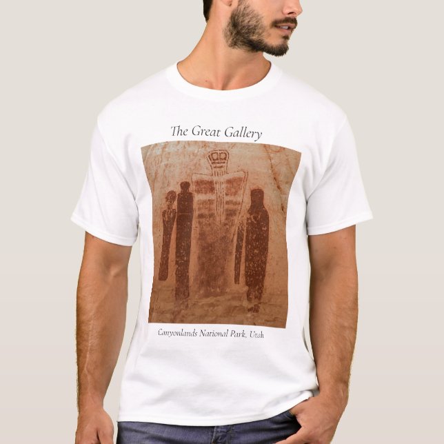 Camiseta Parque nacional Canyonlands Gran galería de arte R (Anverso)