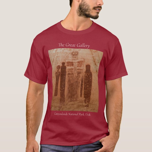 Camiseta Parque nacional Canyonlands Gran galería de arte R (Anverso)