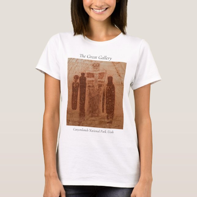 Camiseta Parque nacional Canyonlands Gran galería de arte R (Anverso)