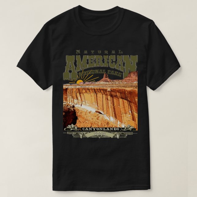 Camiseta Parque nacional Canyonlands Utah (Diseño del anverso)