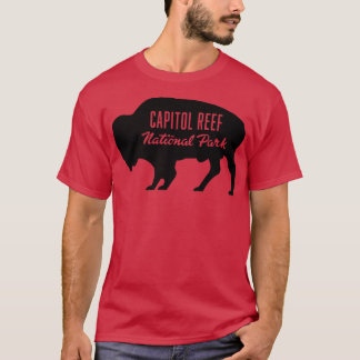 Camiseta Parque nacional Capitol Reef Buffalo Negro