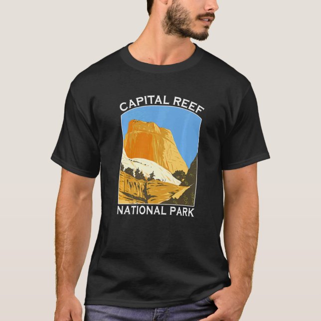 Camiseta Parque nacional Capitol Reef Utah Senderismo al ai (Anverso)