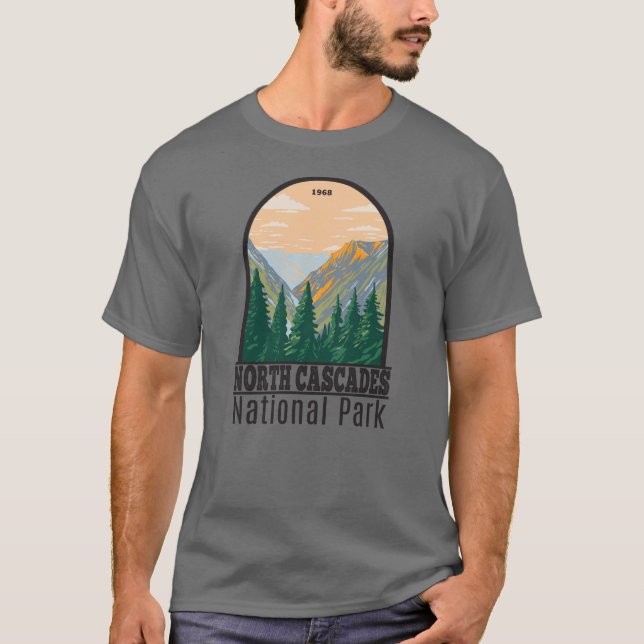 Camiseta Parque nacional Cascades del Norte (Anverso)