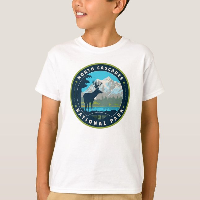 Camiseta Parque nacional Cascades del Norte (Anverso)