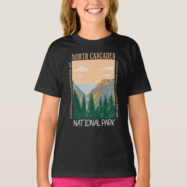 Camiseta Parque nacional Cascades del Norte con problemas d (Anverso)