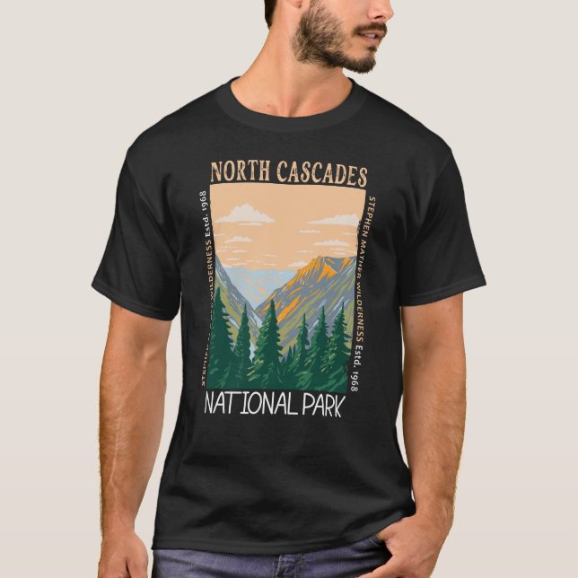 Camiseta Parque nacional Cascades del Norte con problemas d (Anverso)