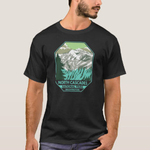 Camiseta Parque nacional Cascades Norte Goode Mountain Retr