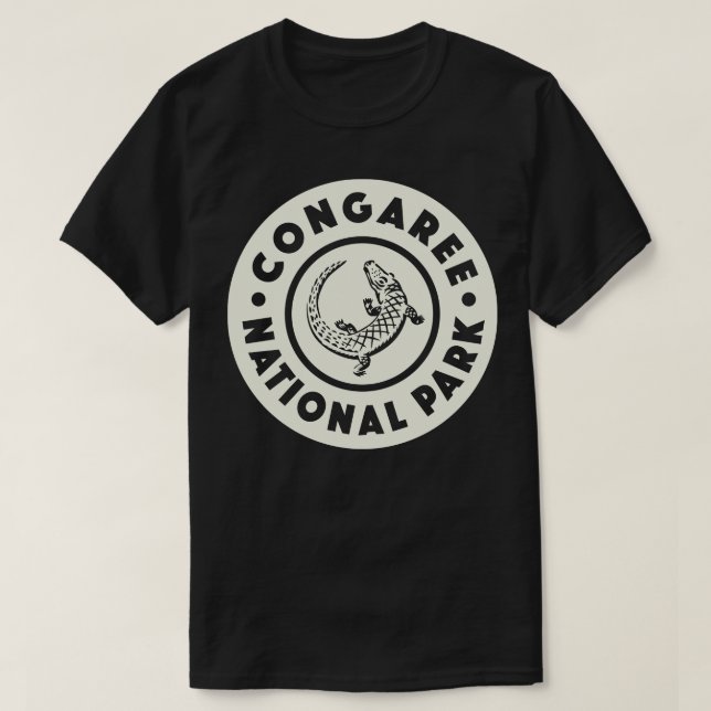 Camiseta Parque nacional Congaree Circle Tan (Diseño del anverso)