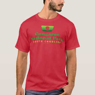 Camiseta Parque Nacional Congaree Insignia Retro Arrowhead 