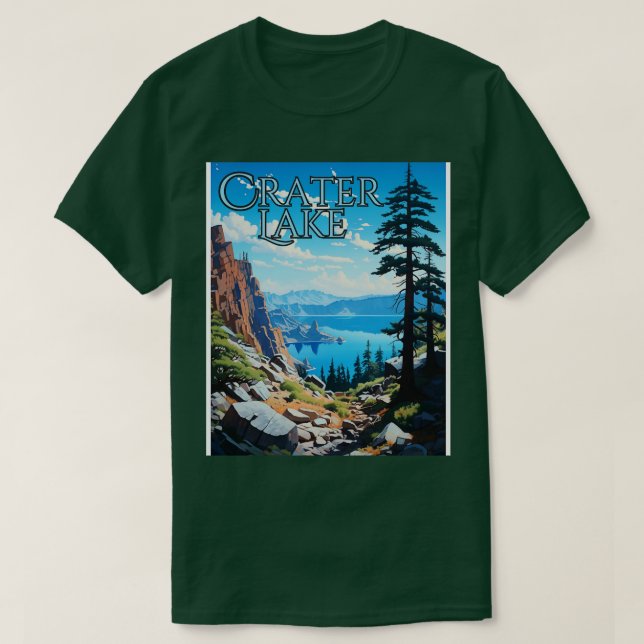Camiseta Parque nacional Crater Lake (Diseño del anverso)