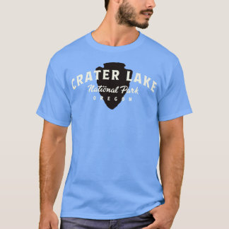 Camiseta Parque nacional Crater Lake Arched Text Tan