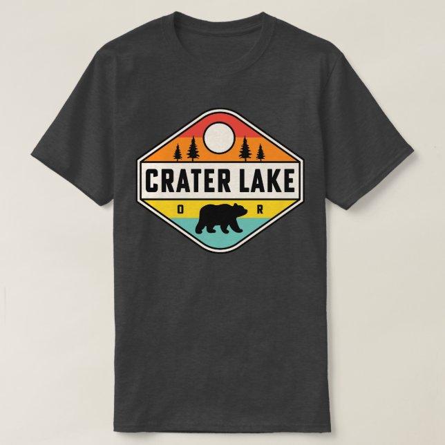 Camiseta Parque nacional Crater Lake Camping Oregon (Diseño del anverso)