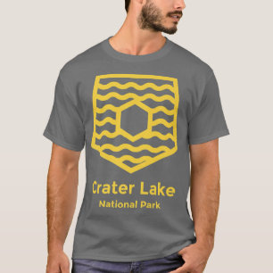 Camiseta Parque nacional Crater Lake Oregon Retro Minimalis