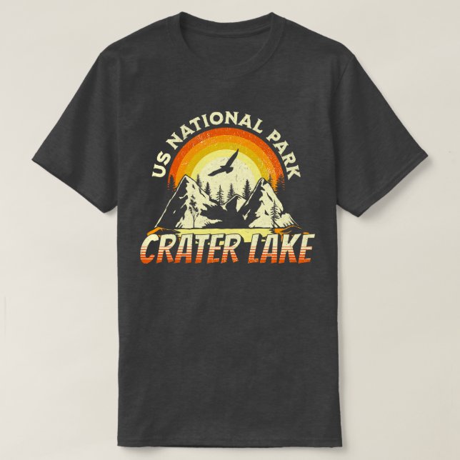 Camiseta Parque nacional Crater Lake US Oregon Camping (Diseño del anverso)